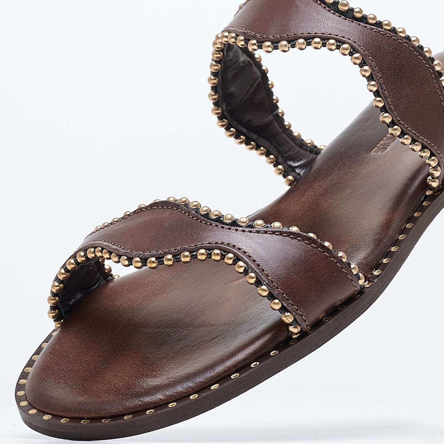 Γυναικεία Flats 04.027.1 Καφέ Δέρμα Makis Kotris