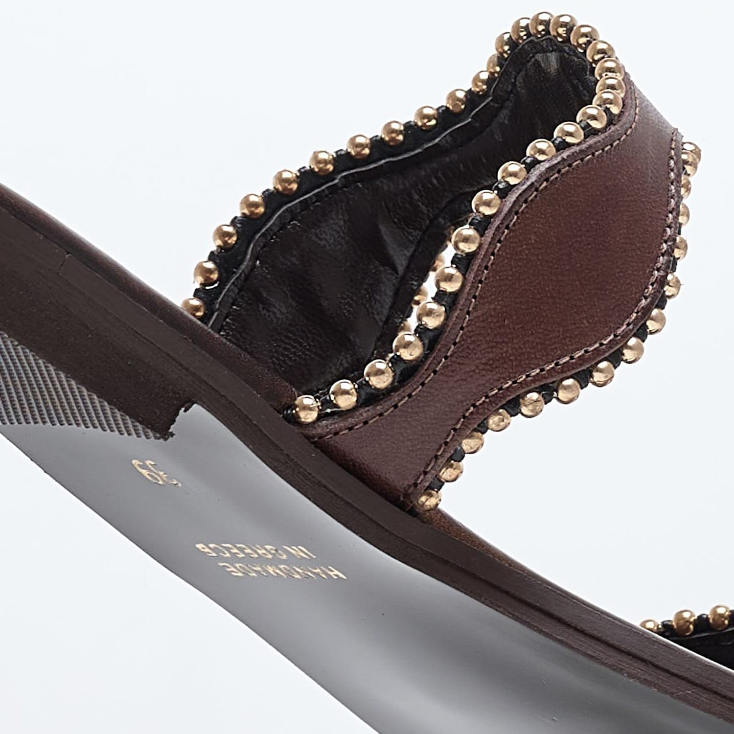 Women Flats 04.027.1 Brown Leather MAKIS KOTRIS Women Flats 04.027.1 Brown Leather MAKIS KOTRIS