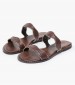 Women Flats 04.027.1 Brown Leather MAKIS KOTRIS