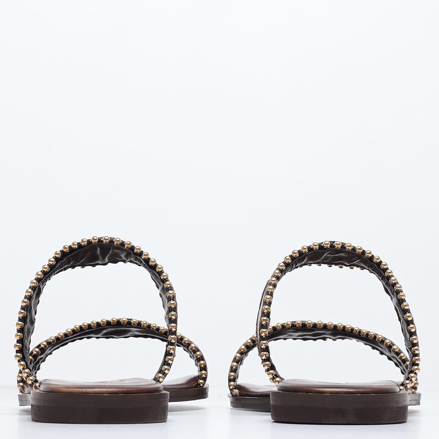 Women Flats 04.027.1 Brown Leather MAKIS KOTRIS Women Flats 04.027.1 Brown Leather MAKIS KOTRIS