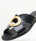 Women Flats 04.551 Black Leather MAKIS KOTRIS