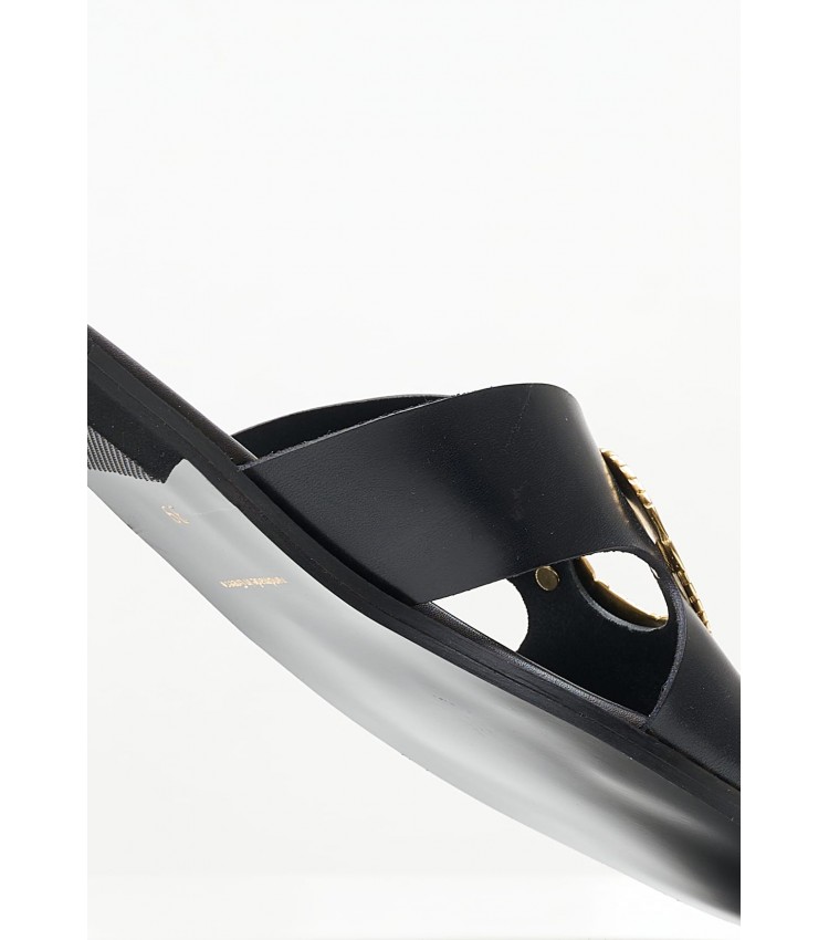 Women Flats 04.551 Black Leather MAKIS KOTRIS