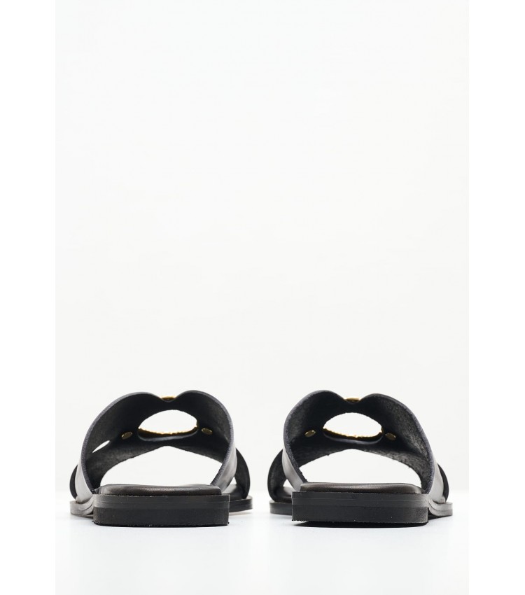 Women Flats 04.551 Black Leather MAKIS KOTRIS