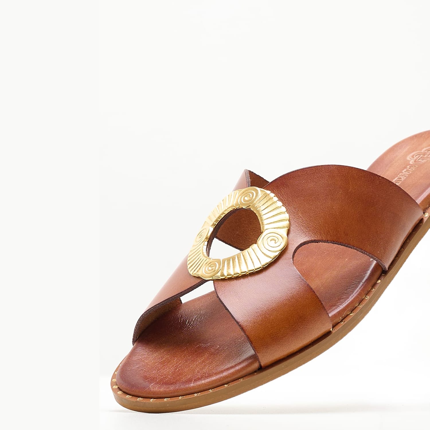 Γυναικεία Flats 04.551 Ταμπά Δέρμα Makis Kotris
