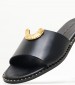 Women Flats 04.553 Black Leather MAKIS KOTRIS