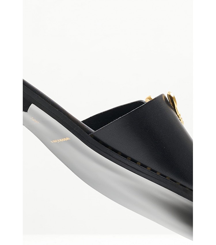 Women Flats 04.553 Black Leather MAKIS KOTRIS