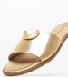 Women Flats 04.553 Gold Leather MAKIS KOTRIS