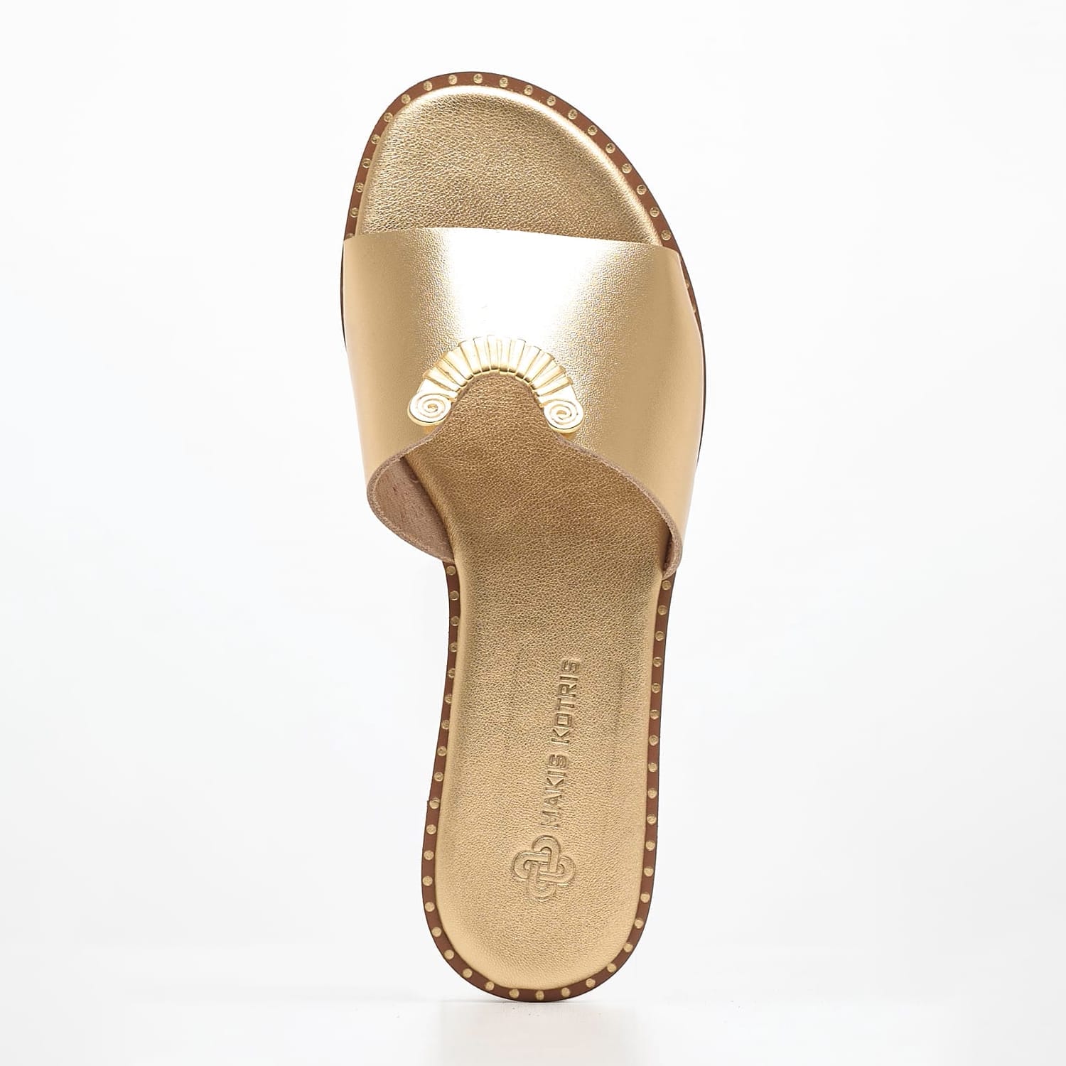 Women Flats 04.553 Gold Leather MAKIS KOTRIS Women Flats 04.553 Gold Leather MAKIS KOTRIS