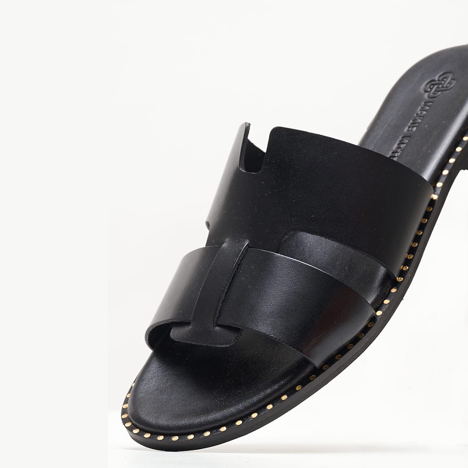 Γυναικεία Flats 04.555 Μαύρο Δέρμα Makis Kotris
