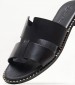 Women Flats 04.555 Black Leather MAKIS KOTRIS