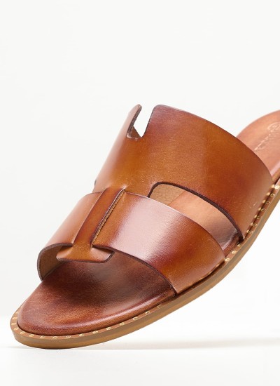 Γυναικεία Flats Gizeh.Bs Καφέ ECOleather Birkenstock