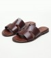 Women Flats 04.555 Brown Leather MAKIS KOTRIS