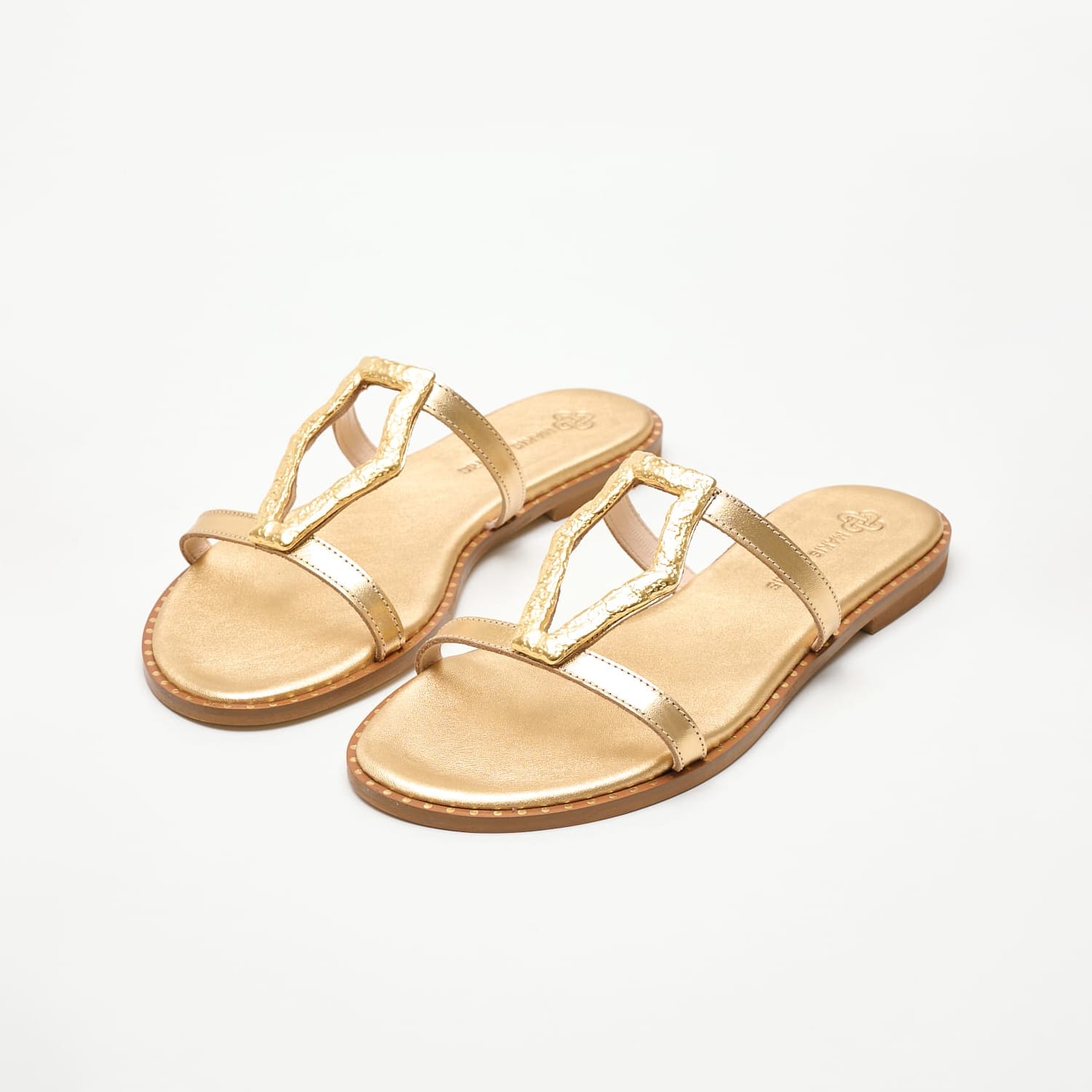 Γυναικεία Flats 04.561 Χρυσό Δέρμα Makis Kotris Γυναικεία Flats 04.561 Χρυσό Δέρμα Makis Kotris