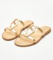 Women Flats 04.561 Gold Leather MAKIS KOTRIS