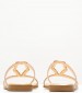 Women Flats 04.561 Gold Leather MAKIS KOTRIS