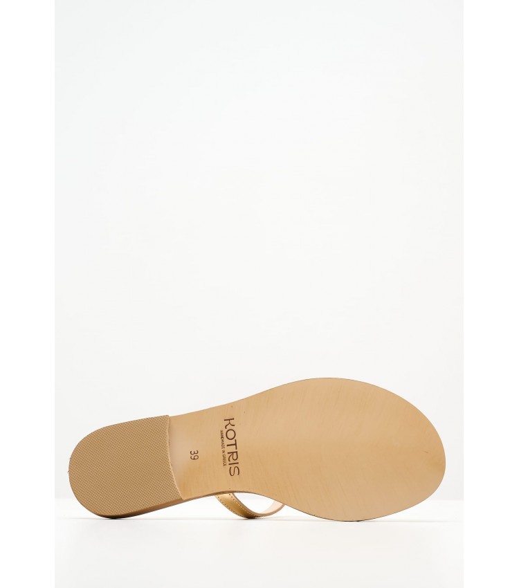 Women Flats 04.561 Gold Leather MAKIS KOTRIS