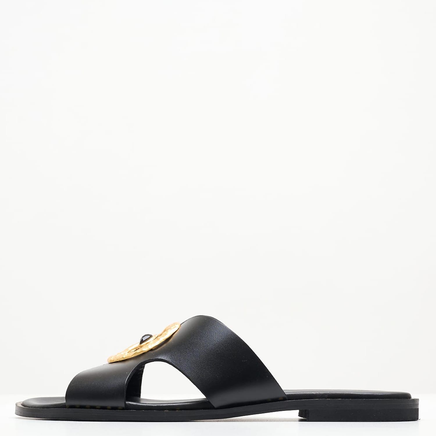 Γυναικεία Flats 04.580 Μαύρο Δέρμα Makis Kotris