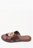 Women Flats 04.580 Brown Leather MAKIS KOTRIS