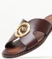 Women Flats 04.580 Brown Leather MAKIS KOTRIS