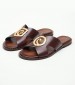 Women Flats 04.580 Brown Leather MAKIS KOTRIS