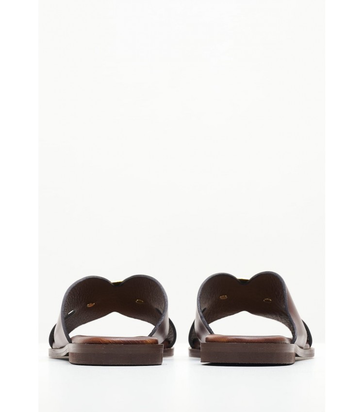 Women Flats 04.580 Brown Leather MAKIS KOTRIS