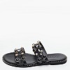 Γυναικεία Flats 04.645.S Μαύρο Δέρμα Makis Kotris Γυναικεία Flats 04.645.S Μαύρο Δέρμα Makis Kotris