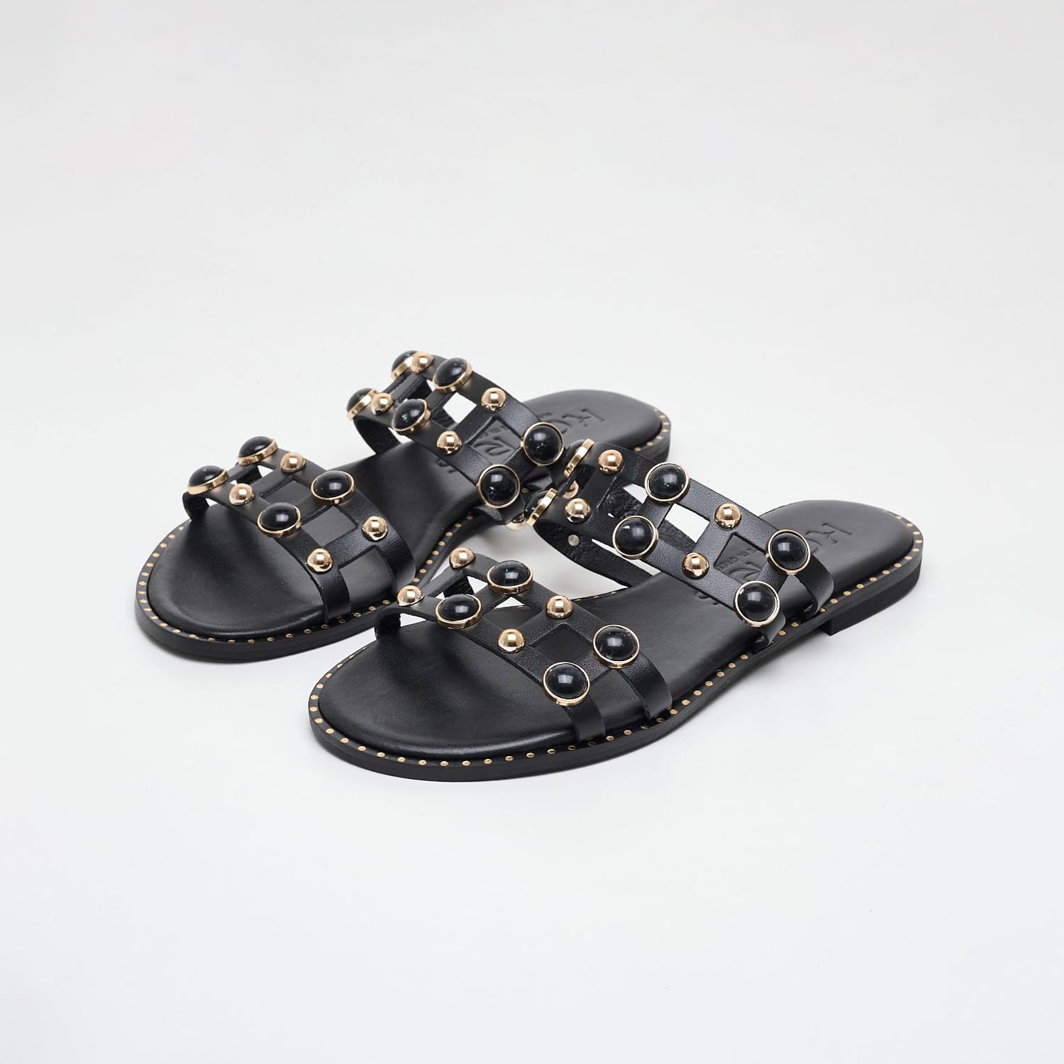 Γυναικεία Flats 04.645.S Μαύρο Δέρμα Makis Kotris Γυναικεία Flats 04.645.S Μαύρο Δέρμα Makis Kotris