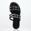 Γυναικεία Flats 04.645.S Μαύρο Δέρμα Makis Kotris Γυναικεία Flats 04.645.S Μαύρο Δέρμα Makis Kotris