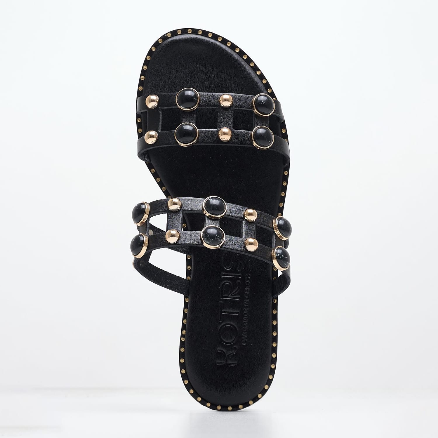Γυναικεία Flats 04.645.S Μαύρο Δέρμα Makis Kotris Γυναικεία Flats 04.645.S Μαύρο Δέρμα Makis Kotris