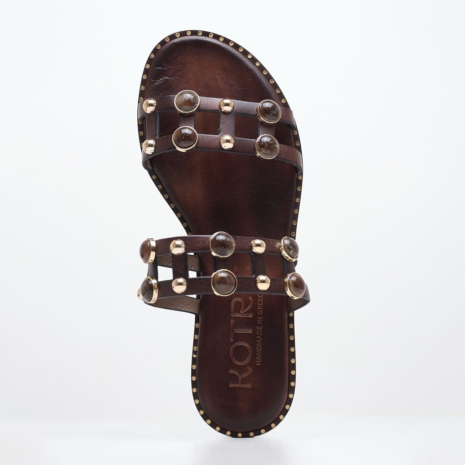 Γυναικεία Flats 04.645.S Καφέ Δέρμα Makis Kotris Γυναικεία Flats 04.645.S Καφέ Δέρμα Makis Kotris