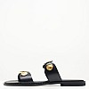 Γυναικεία Flats 04.857 Μαύρο Δέρμα Makis Kotris