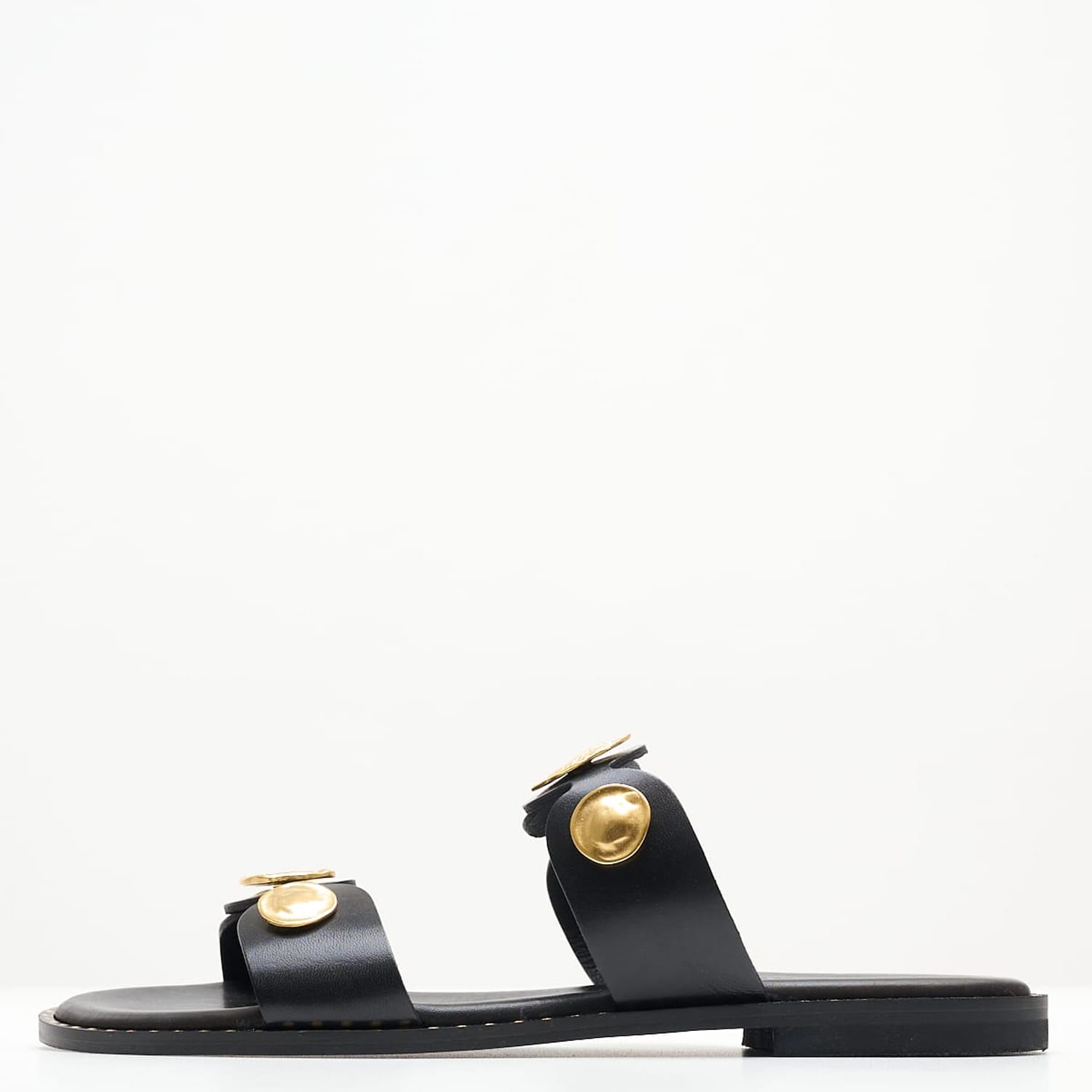 Γυναικεία Flats 04.857 Μαύρο Δέρμα Makis Kotris