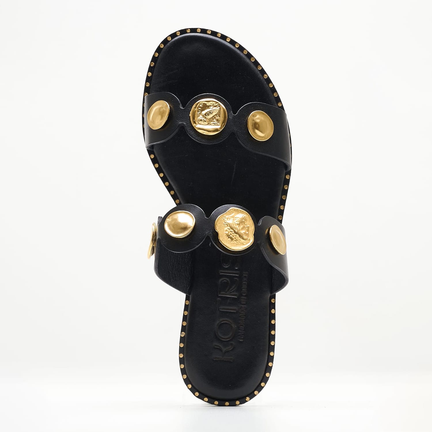 Γυναικεία Flats 04.857 Μαύρο Δέρμα Makis Kotris