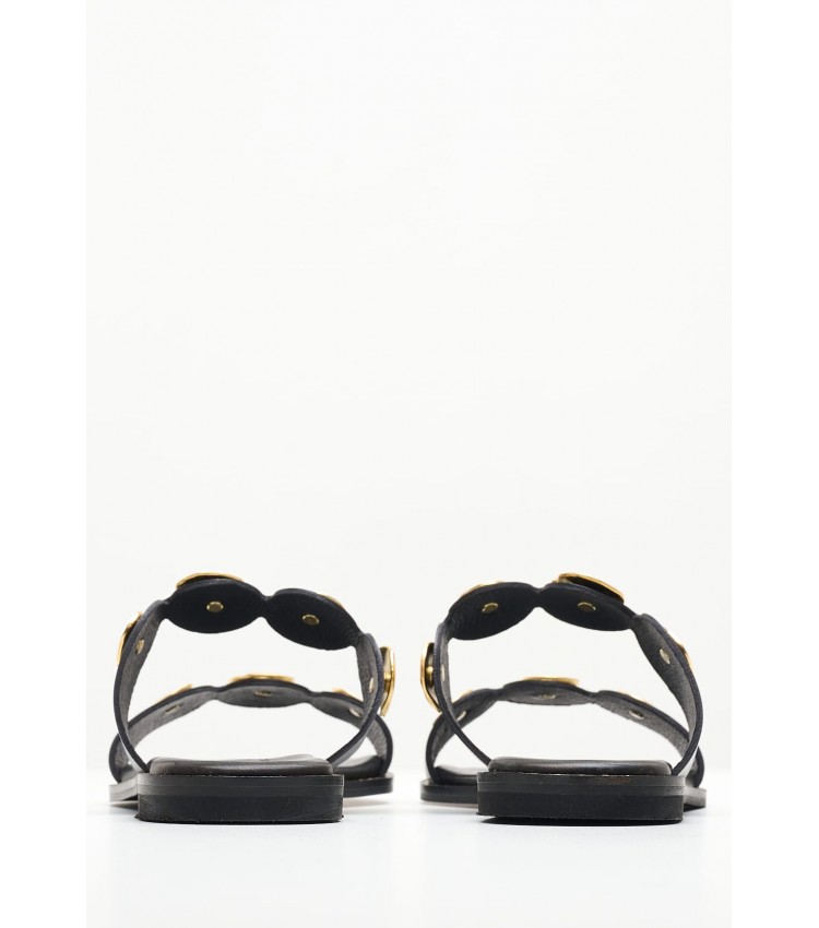 Women Flats 04.857 Black Leather MAKIS KOTRIS