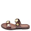 Women Flats 04.857 Brown Leather MAKIS KOTRIS Women Flats 04.857 Brown Leather MAKIS KOTRIS