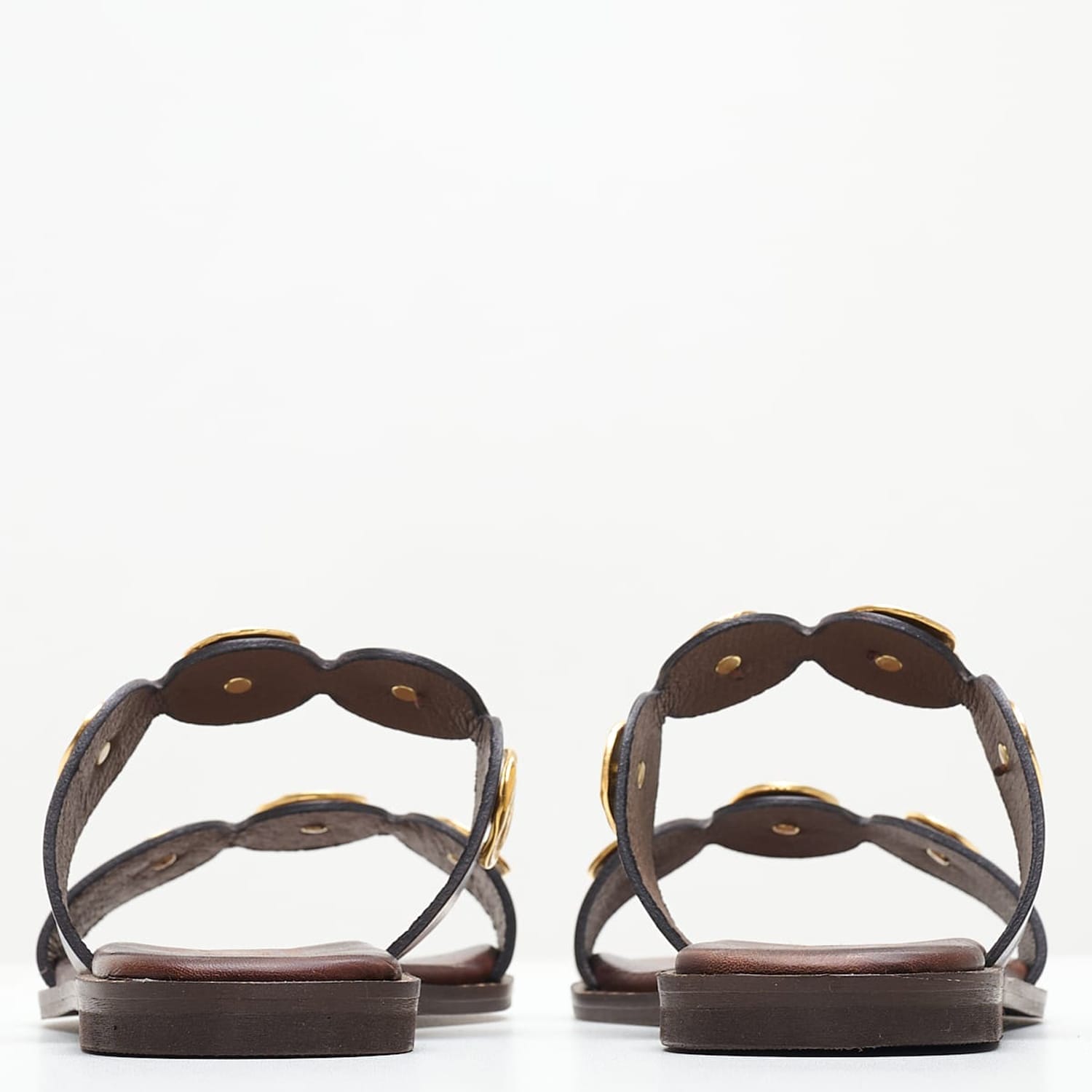 Women Flats 04.857 Brown Leather MAKIS KOTRIS Women Flats 04.857 Brown Leather MAKIS KOTRIS