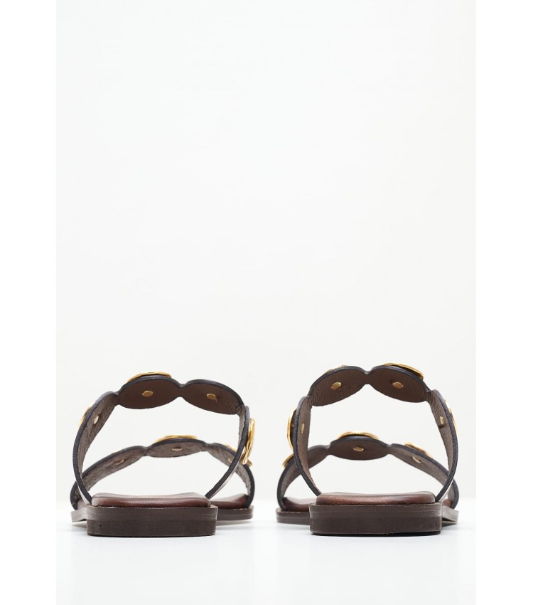 Women Flats 04.857 Brown Leather MAKIS KOTRIS