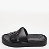 Women Flats 21.555 Black Leather MAKIS KOTRIS Women Flats 21.555 Black Leather MAKIS KOTRIS