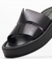 Women Flats 21.555 Black Leather MAKIS KOTRIS