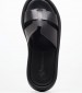 Women Flats 21.555 Black Leather MAKIS KOTRIS