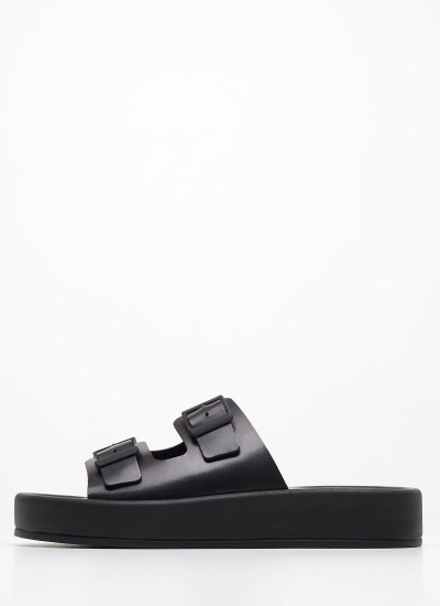 Γυναικεία Παπούτσια Casual Elevated.Monomix Μαύρο Δέρμα Calvin Klein