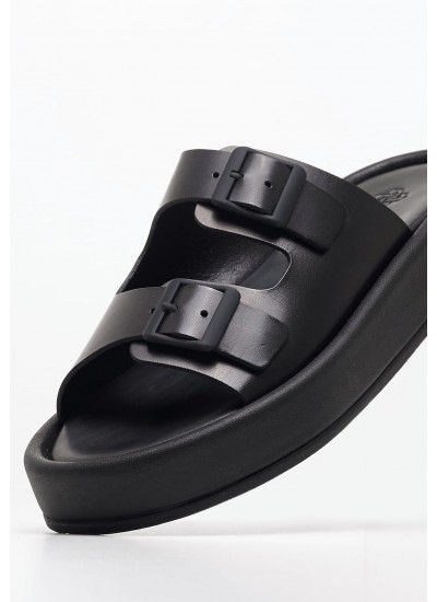 Men Shoes 73N1 Black Leather Frau