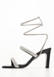 Women Sandals 75.904 Black Patent Leather MAKIS KOTRIS