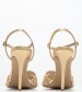 Women Pumps & Peeptoes High 90.700 Gold Leather MAKIS KOTRIS