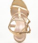 Women Sandals 98.700 Gold Leather MAKIS KOTRIS