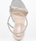 Women Sandals 98.809 Silver Leather MAKIS KOTRIS