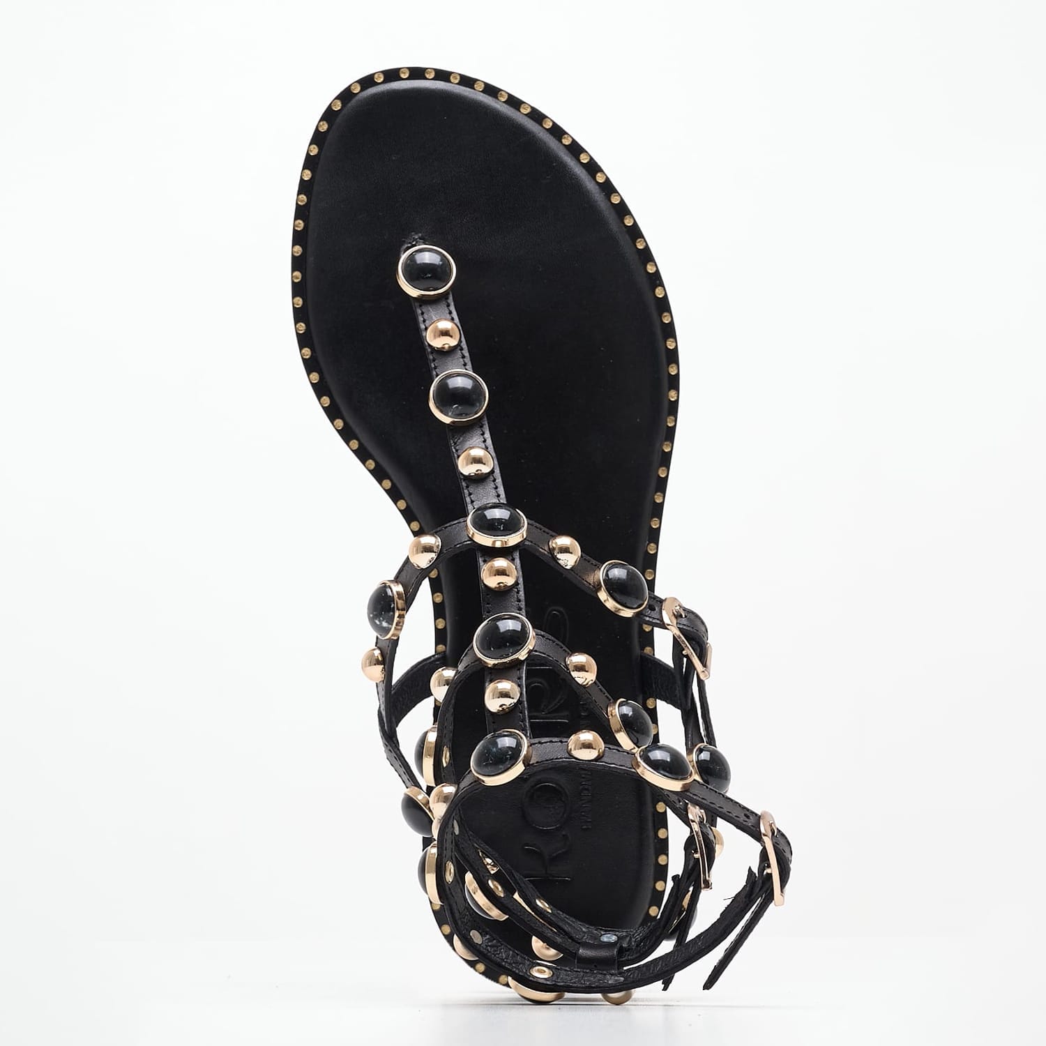 Γυναικεία Flats K.730.ST Μαύρο Δέρμα Makis Kotris Γυναικεία Flats K.730.ST Μαύρο Δέρμα Makis Kotris