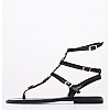 Women Flats K.750 Black Leather MAKIS KOTRIS Women Flats K.750 Black Leather MAKIS KOTRIS