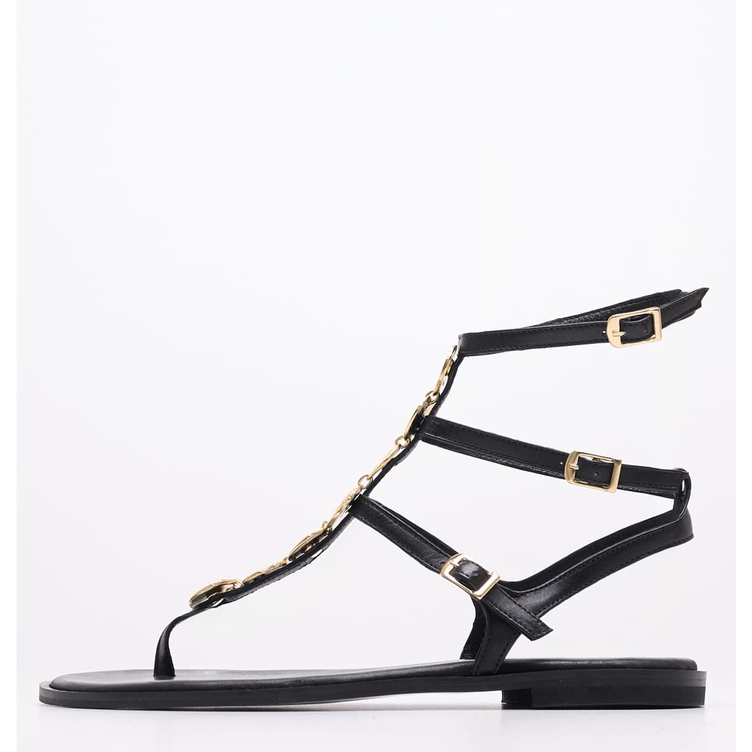 Γυναικεία Flats K.750 Μαύρο Δέρμα Makis Kotris