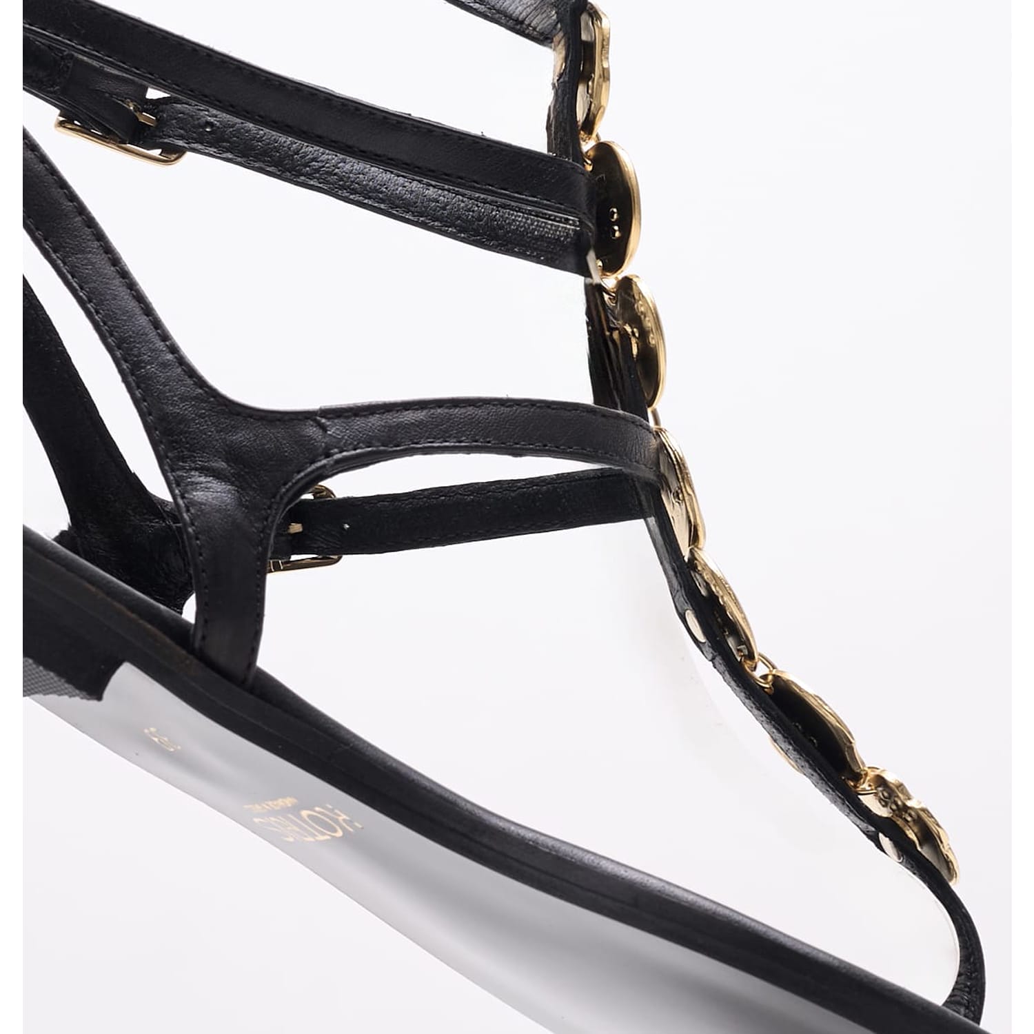 Women Flats K.750 Black Leather MAKIS KOTRIS Women Flats K.750 Black Leather MAKIS KOTRIS